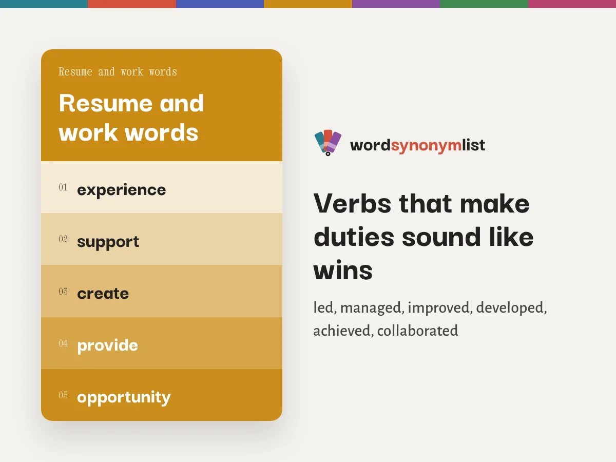 Verbs that make duties sound like wins
